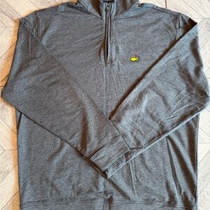 Men's Gray Half-Zip Sweater